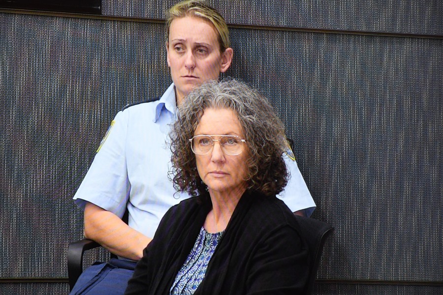 Captura de video de la comparecencia de Kathleen Folbigg en el Tribunal Forense de Nueva Gales del Sur, Australia, el 29 de abril de 2019.