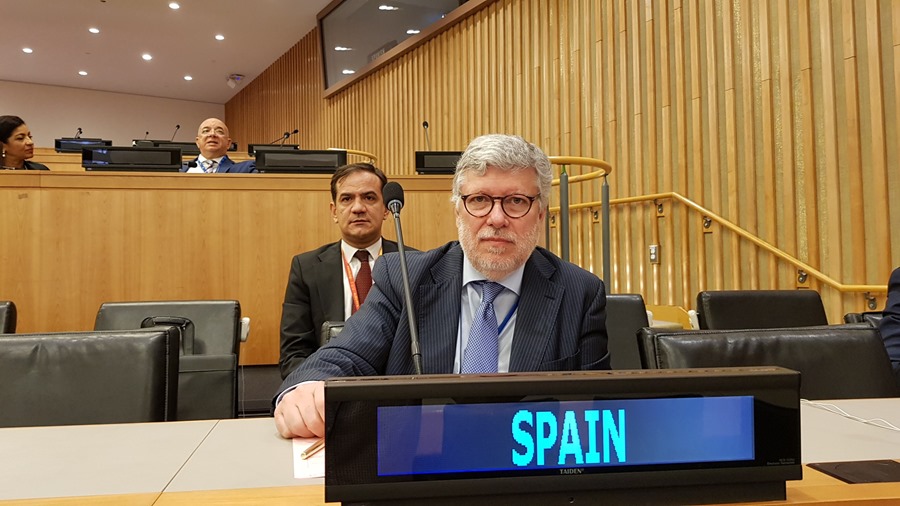  El embajador español en la ONU, Agustín Santos Maraver.