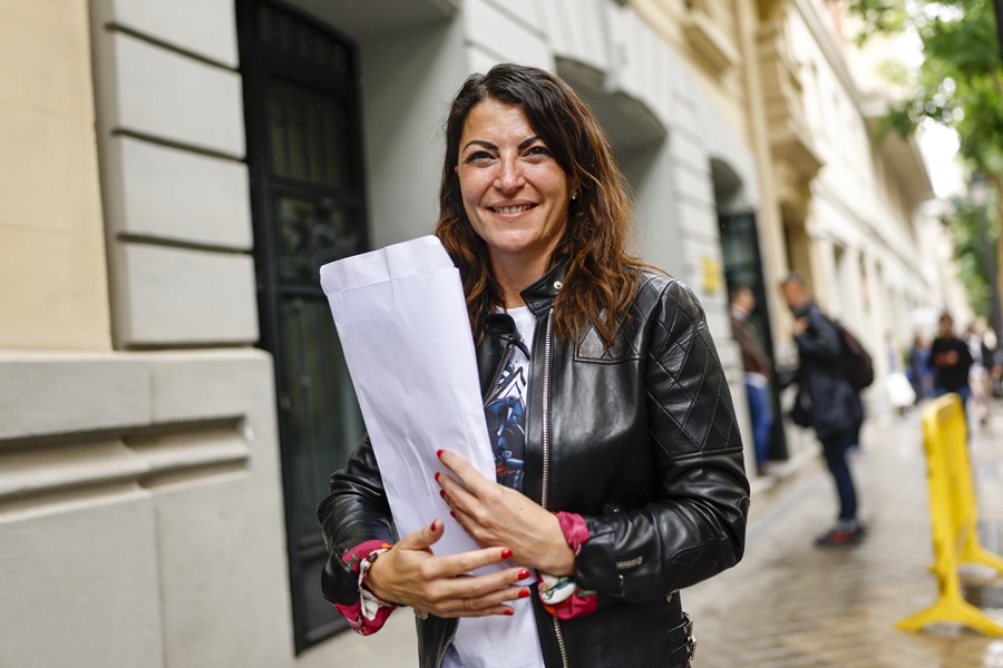 La exdirigente de Vox y presidenta de Caminando Juntos, Macarena Olona, que se presenta en diez provincias el 23J al no lograr los avales necesarios en Madrid y Barcelona.