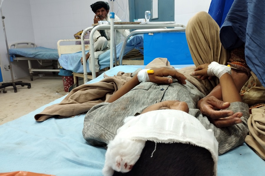 Heridos en un hospital de Pakistán