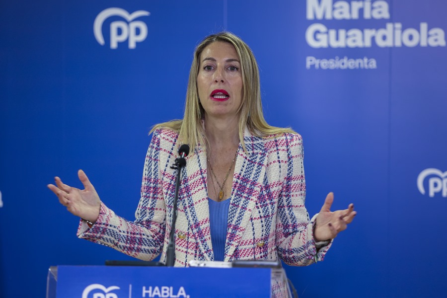 La candidata del PP a la Presidencia de la Junta, María Guardiola.