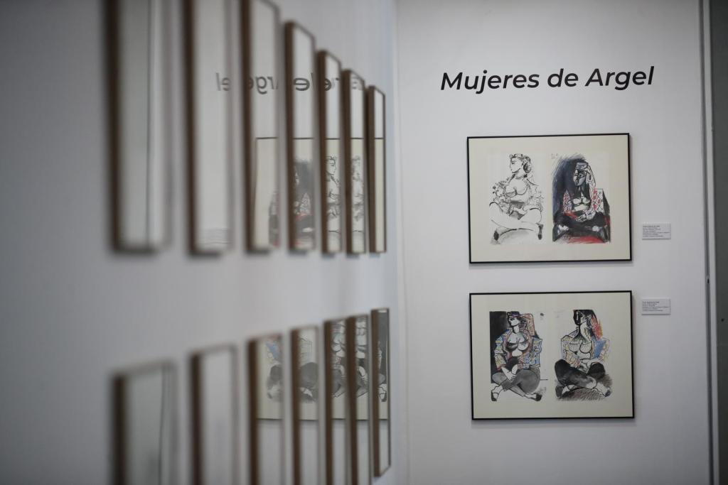 Fotografía de la exposición "Aún Sorprendo" de 40 litografías originales de Pablo Picasso, en el Centro Cultural de España, Casa del Soldado, hoy en Ciudad de Panamá (Panamá). EFE/ Bienvenido Velasco

