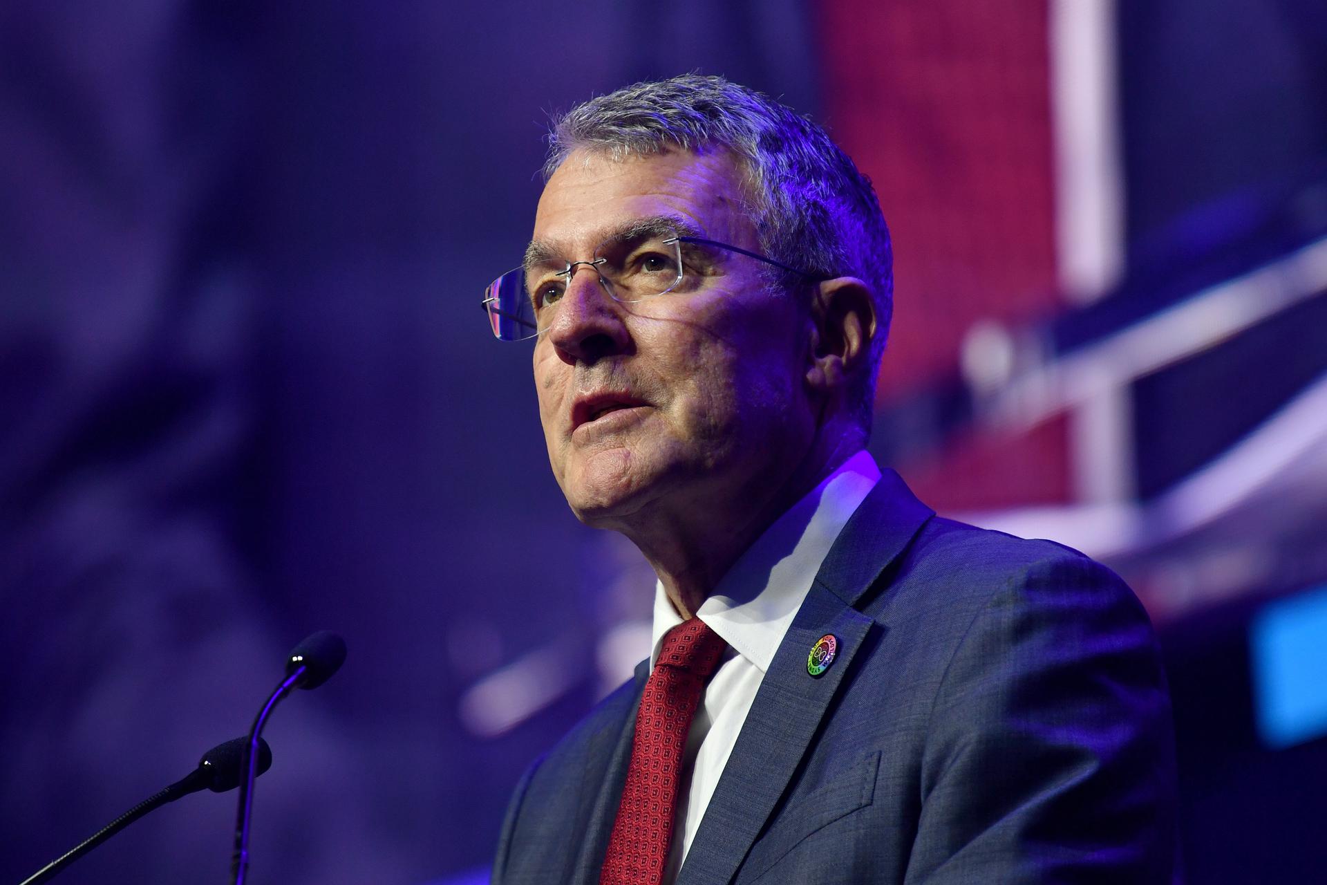 Attorney-General of Australia Mark Dreyfus speaks to attendees during a Sydney WorldPride 2023 Human Rights Conference, in Sydney, Australia, 01 March 2023. EFE-EPA FILE/BIANCA DE MARCHI AUSTRALIA AND NEW ZEALAND OUT