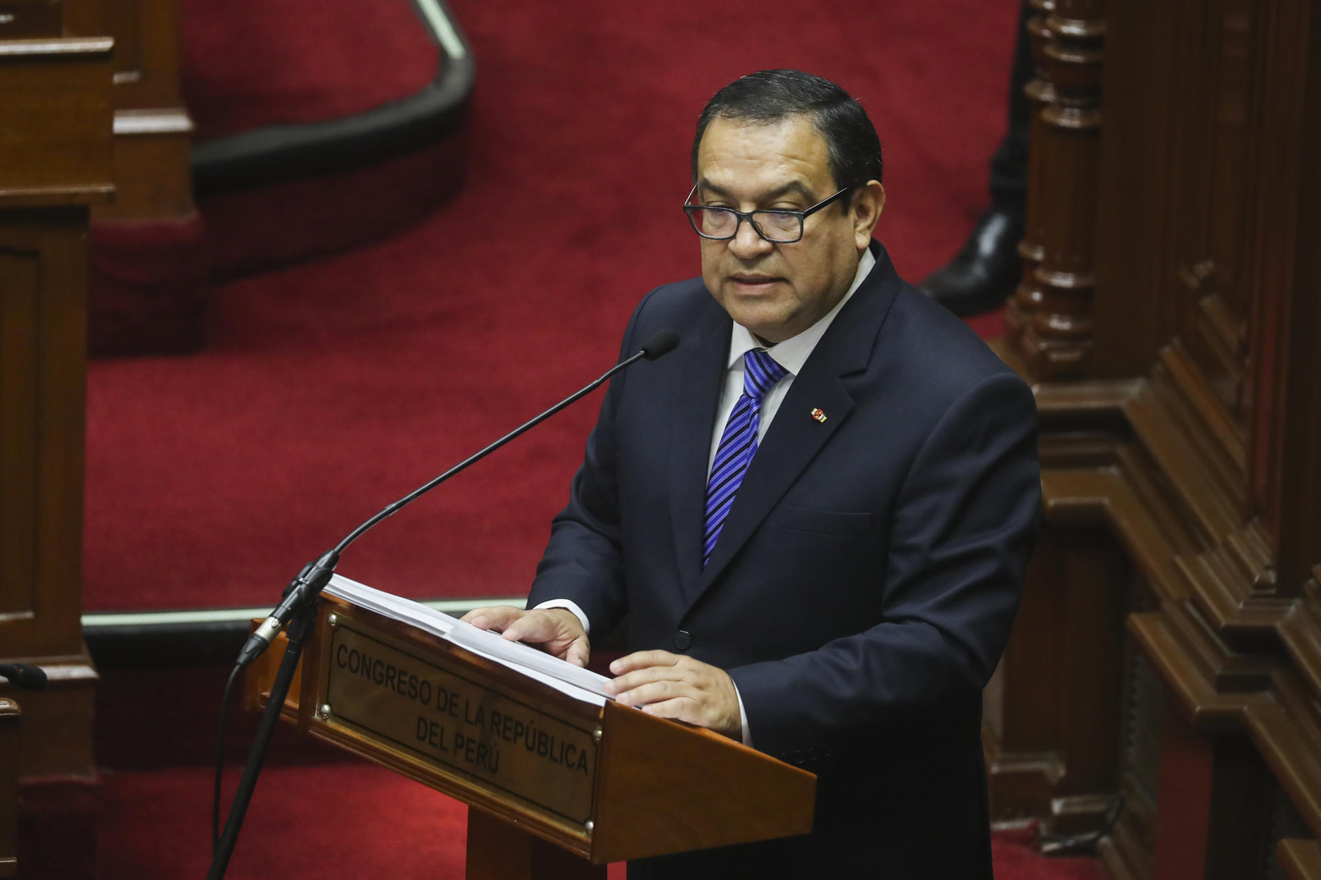El primer ministro de Perú, Alberto Otarola, en una fotografía de archivo. EFE/Sebastian Castañeda