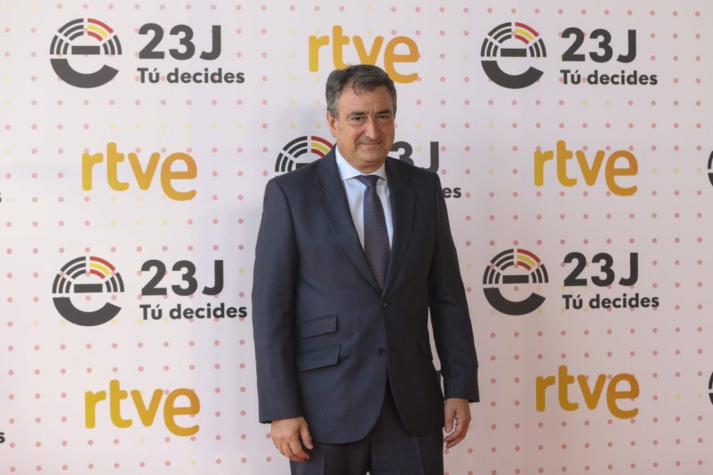 Aitor Esteban en el debate de RTVE