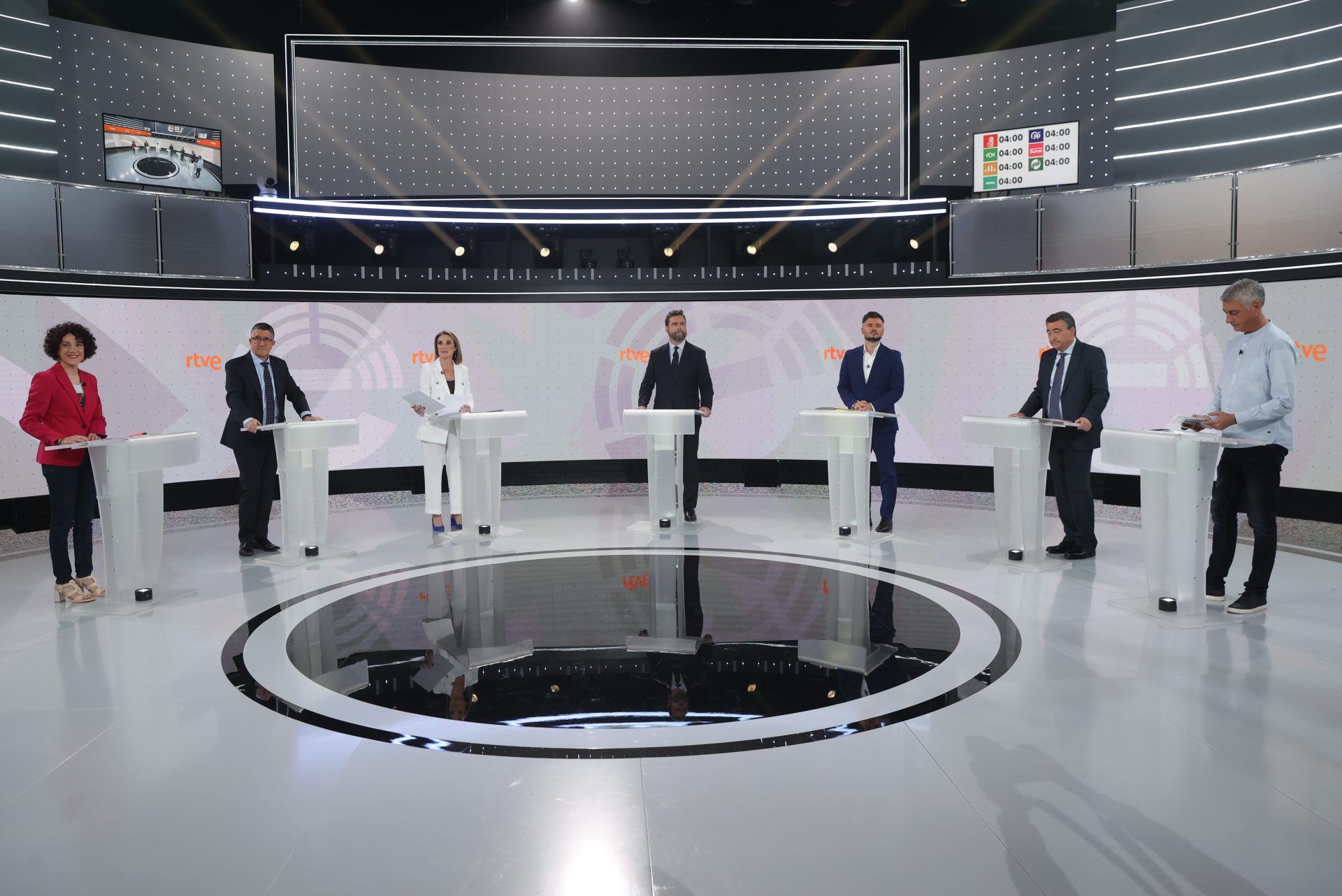 Debate a siete de RTVE por las Elecciones Generales del 23J