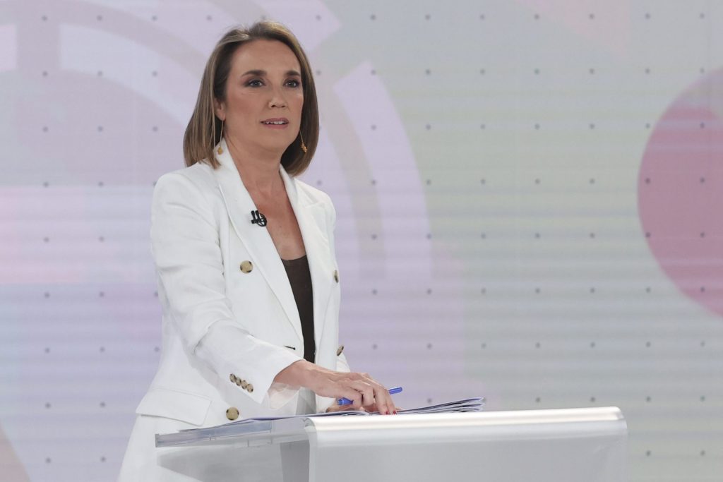 Cuca Gamarra en el debate a siete de RTVE