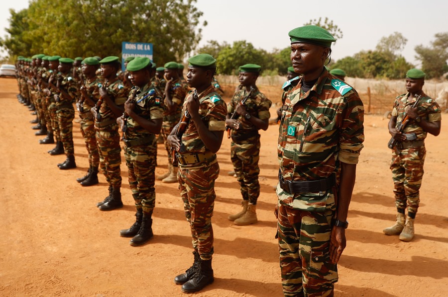 Imagen de archivo de un grupo de soldados de la Escuela de Gendarmería de Níger.