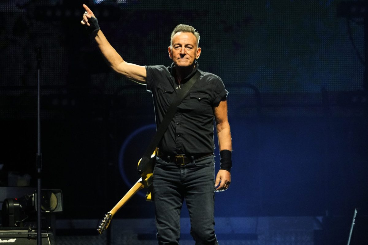 El músico y cantante estadounidense Bruce Springsteen durante un concierto,