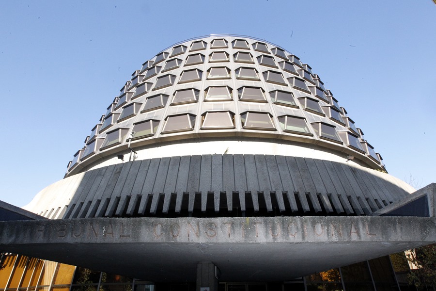 Fachada del edificio del Tribunal Constitucional en Madrid.