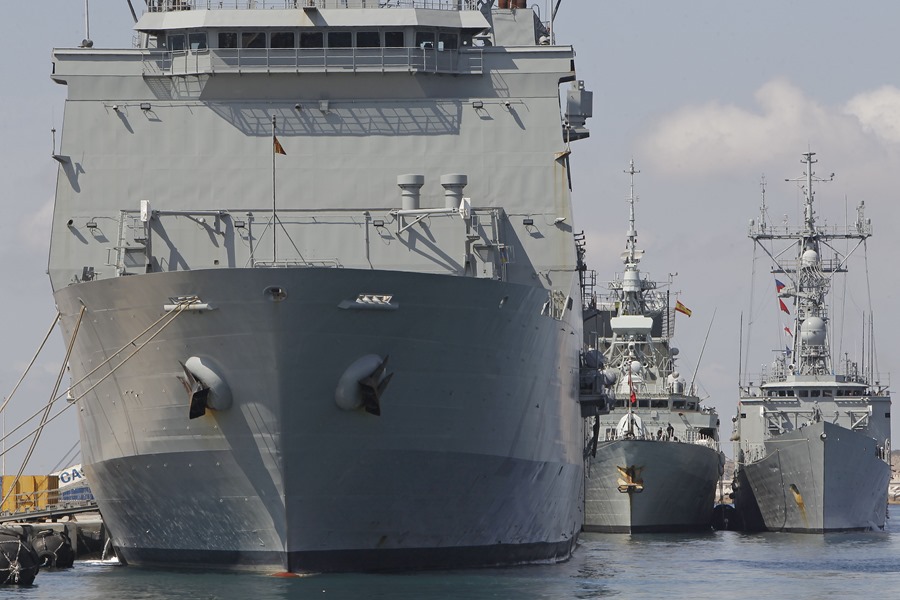 Barcos, aeronaves, submarinos y medios de Infantería de Marina de la Armada, que participaron en el ejercicio FLOTEX-23, el Mediterraneo occidental y mar balear.