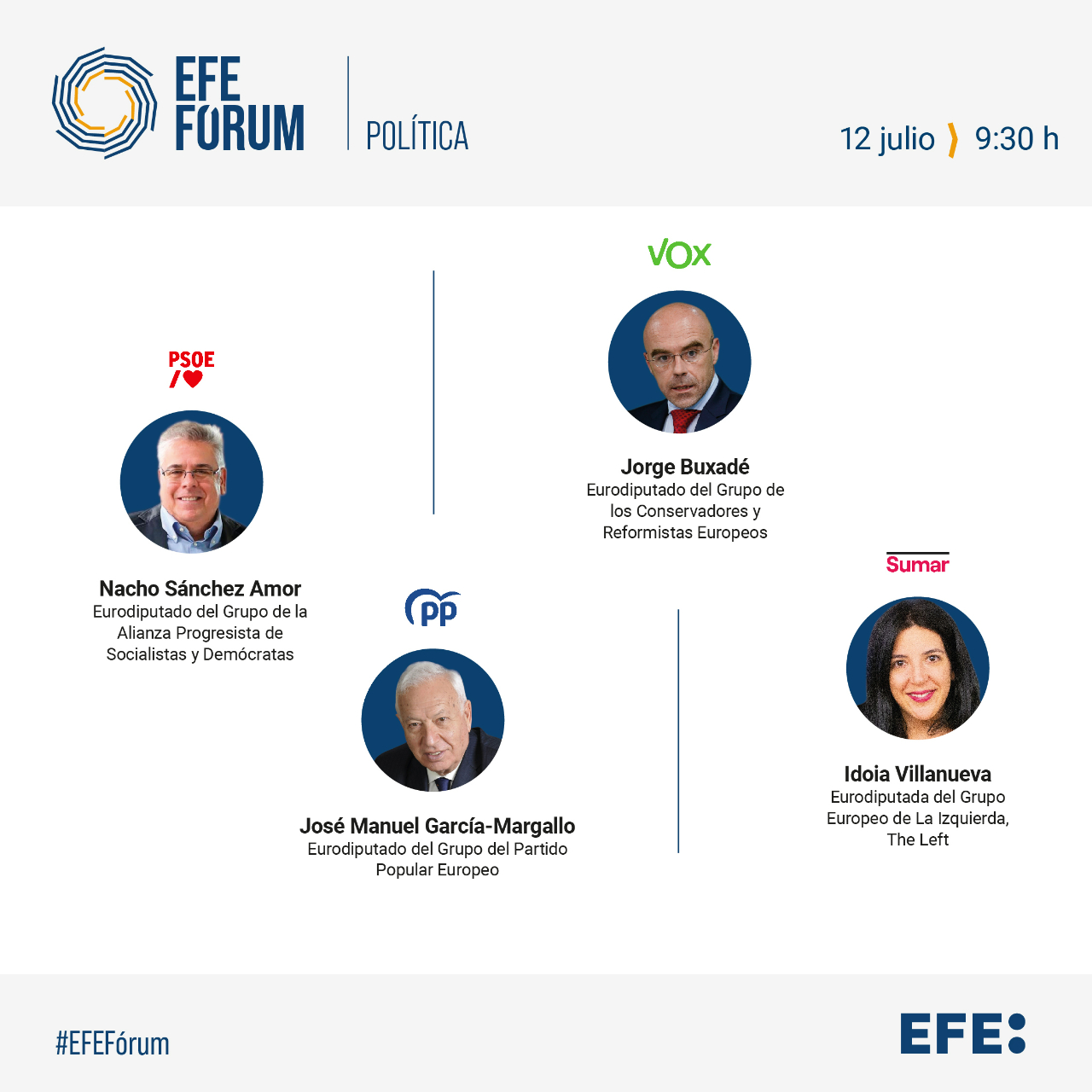 La política exterior centra el segundo debate electoral de EFE en la Eurocámara