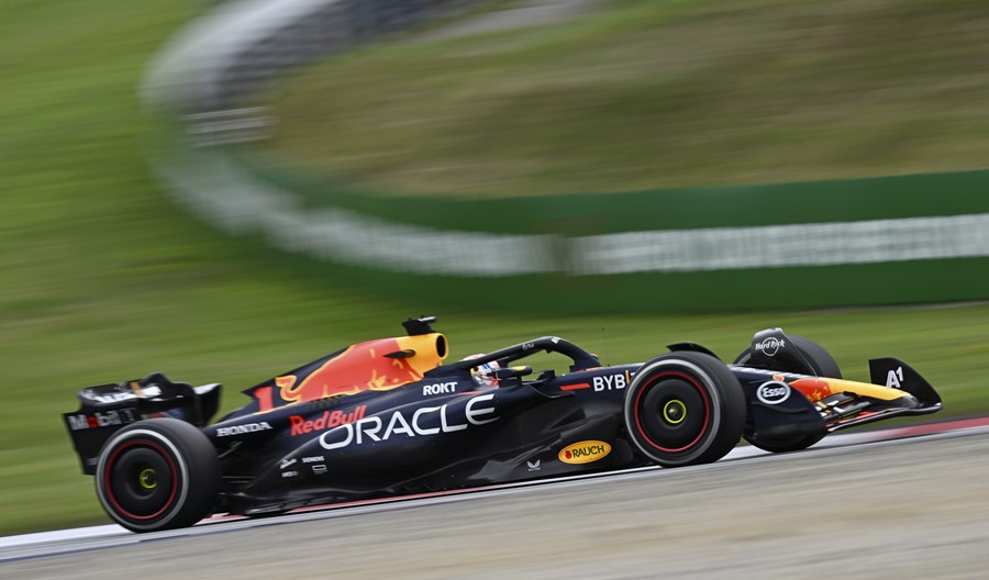 El piloto neerlandés de Fórmula Uno Max Verstappen (Red Bull) durante la carrera de Fórmula Uno del Gran Premio de Austria.