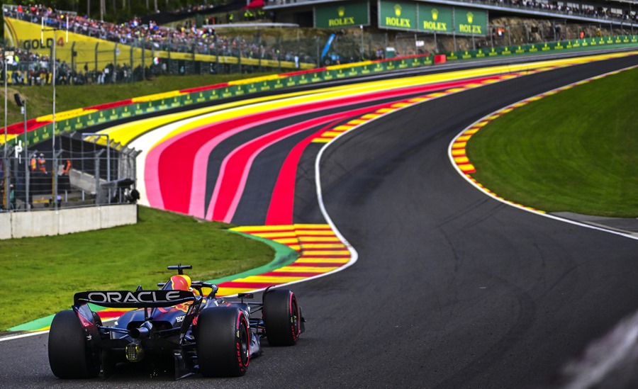 El piloto Max Verstappen en el Gran Premio de Fórmula Uno en el circuito de Bélgica.