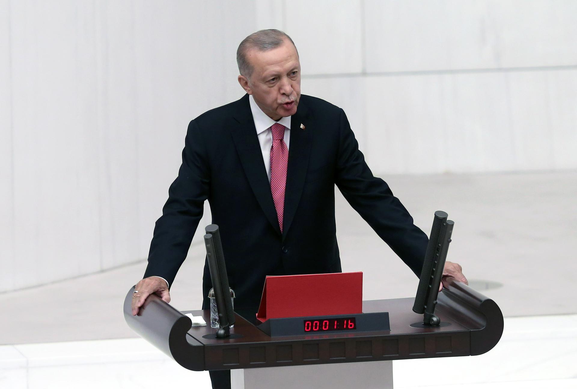 A file photo of Turkish President Recep Tayyip Erdogan. EFE/EPA/NECATI SAVAS