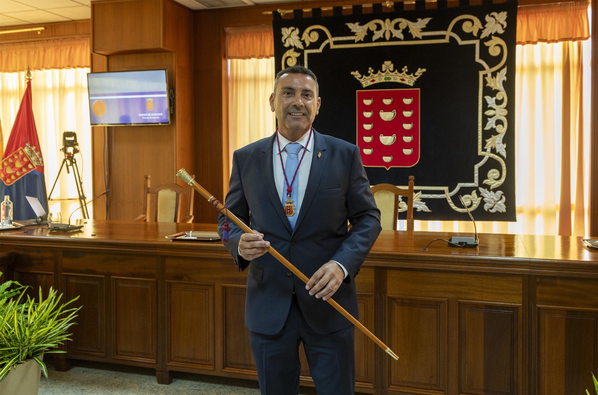 Foto de archivo del presidente del Cabildo de Lanzarote, Oswaldo Betancort, de Coalición Canaria. EFE/Adriel Perdomo