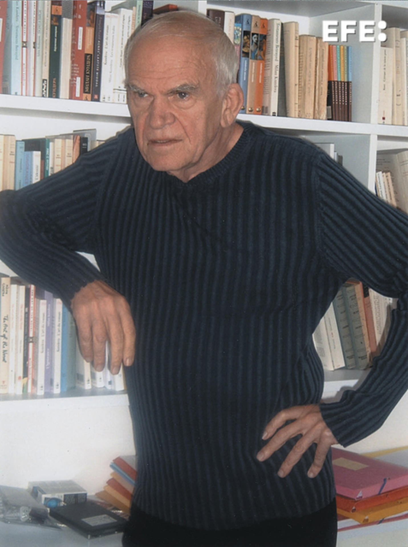 Milan Kundera in Madrid on 2 May 2005. EFE/File
