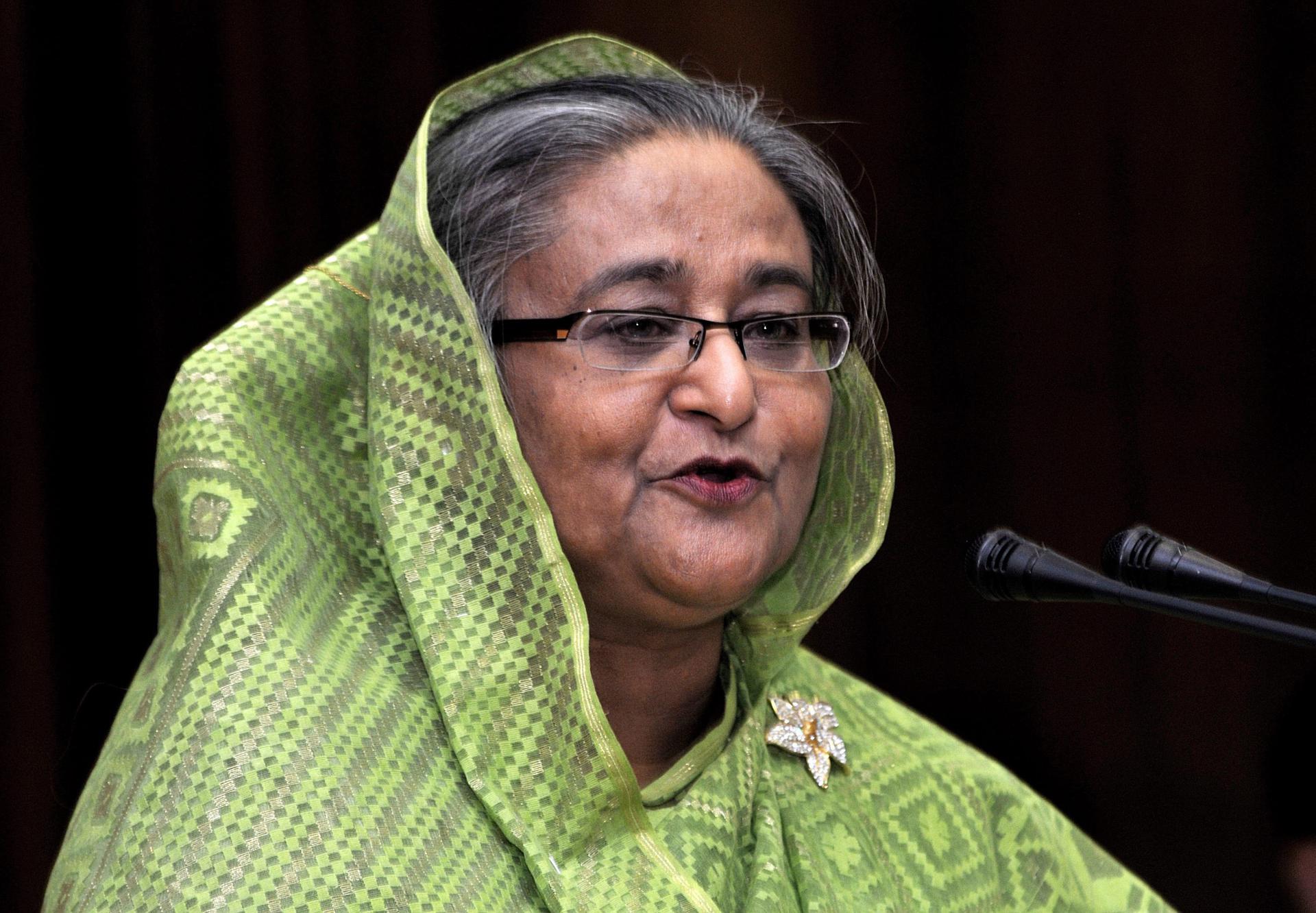 Bangladesh Prime Minister Sheikh Hasina in a file photo. EFE/Stringer