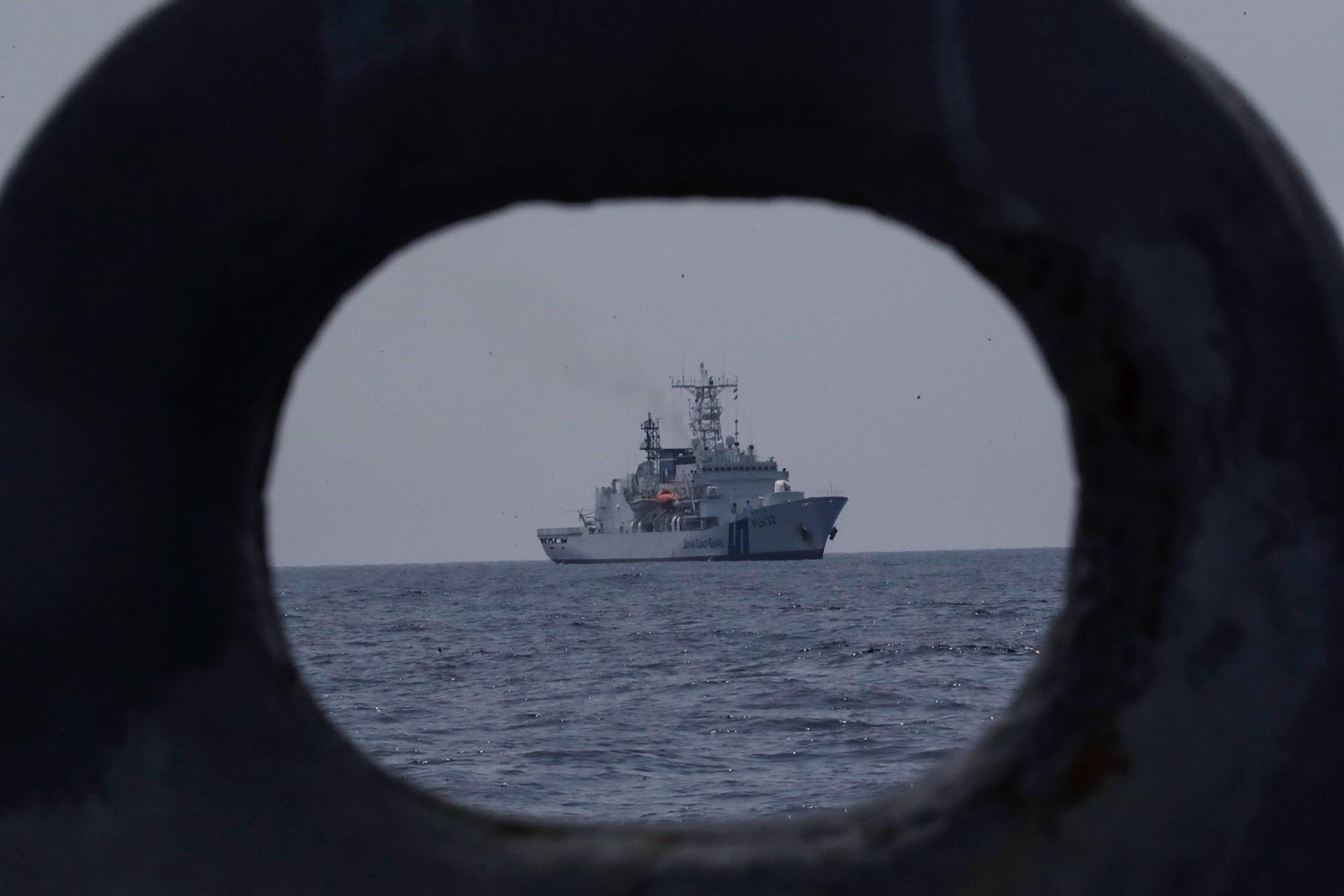 A file picture showing a patrol ship in the waters of the Philippines in the South China Sea. EFE/EPA/FILE/FRANCIS R. MALASIG