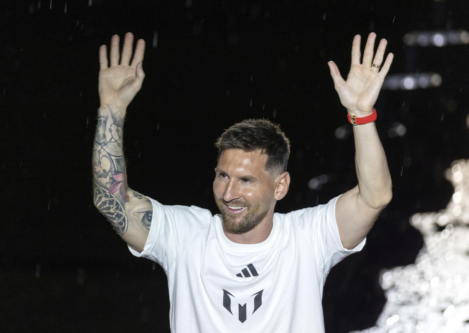 The Seven-time Ballon d'Or winner and World Cup Champion, Lionel Messi attends the 'La PresentaSion' event hosted by Inter Miami CF at the Inter Miami CF and DRV PNK Stadium in Fort Lauderdale, Florida, USA, 16 July 2023. EFE/EPA/CRISTOBAL HERRERA-ULASHKEVICH