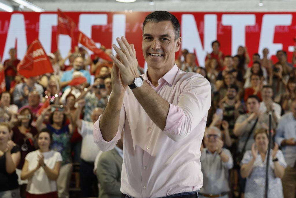 El candidato del PSOE Pedro Sánchez