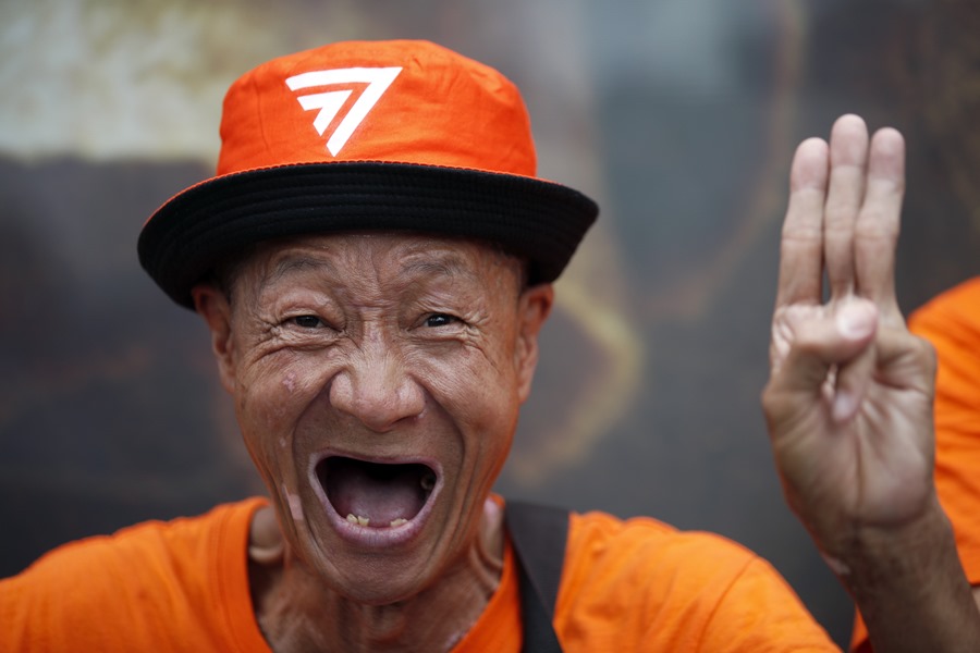 Manifestación en Bangkok