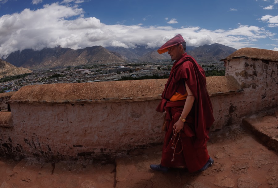 A Buddhist in Tibet.