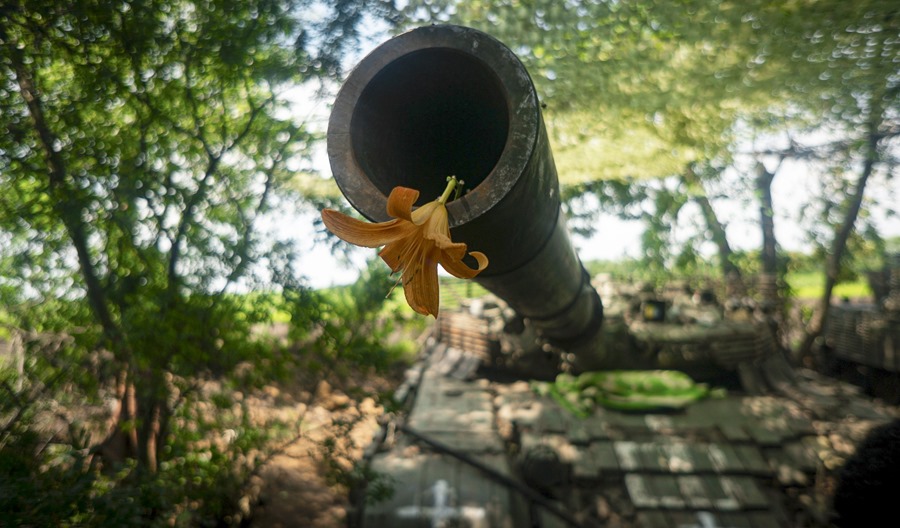 Un tanque ucraniano