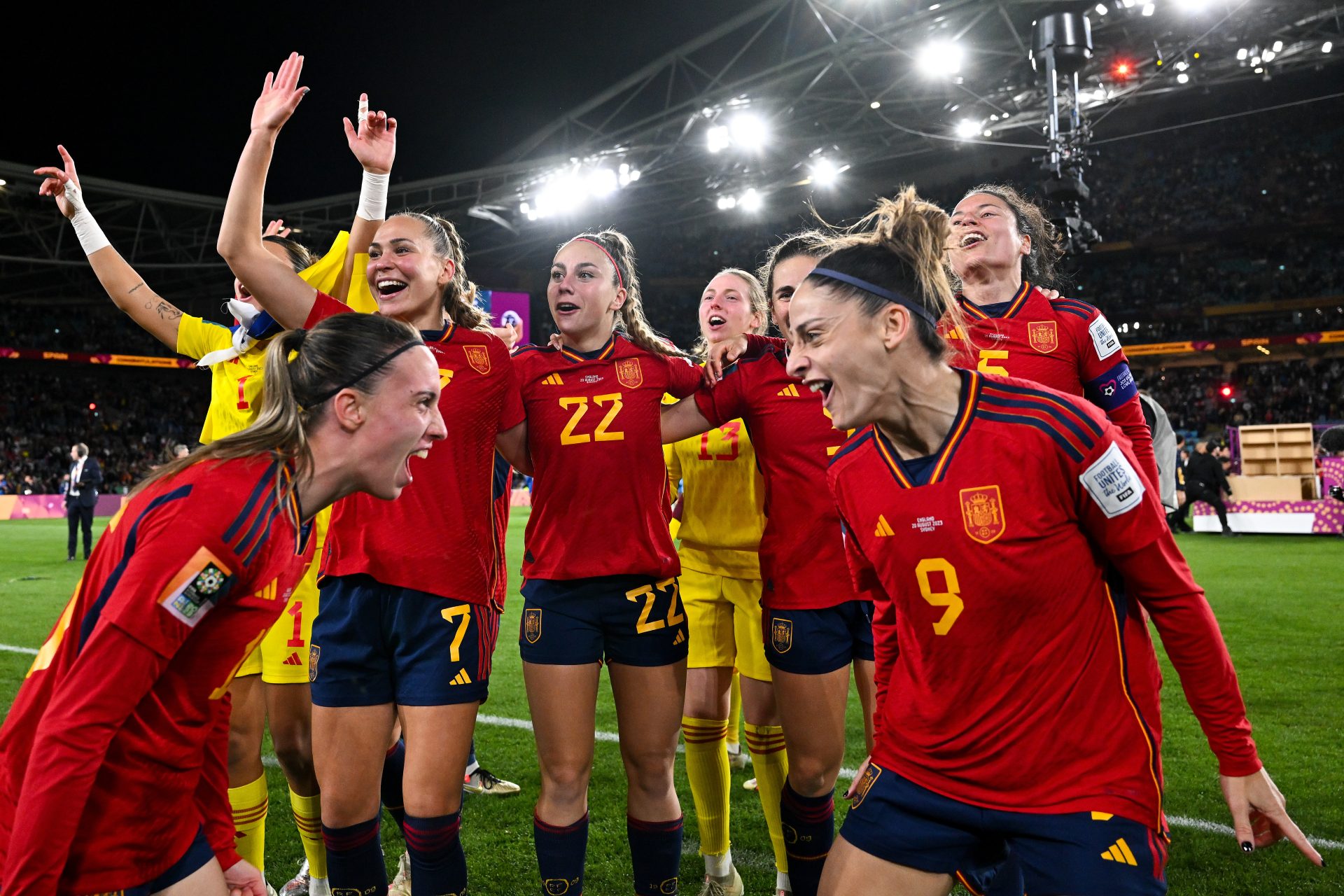 La Selección española festeja la consecución del Mundial de fútbol. EFE/EPA/DEAN.