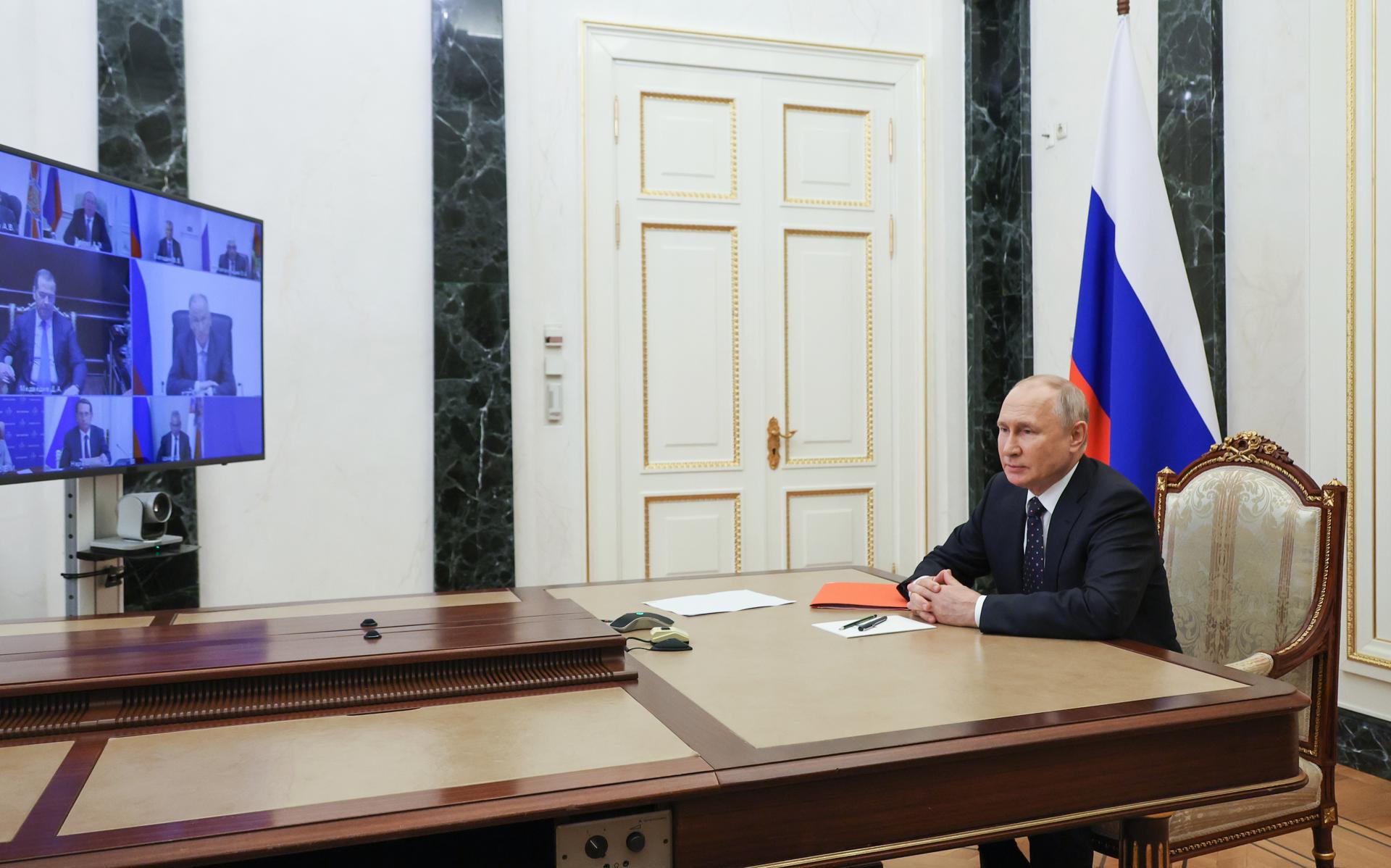El presidente ruso, Vladímir Putin. EFE/MICHAEL KLIMENTYE