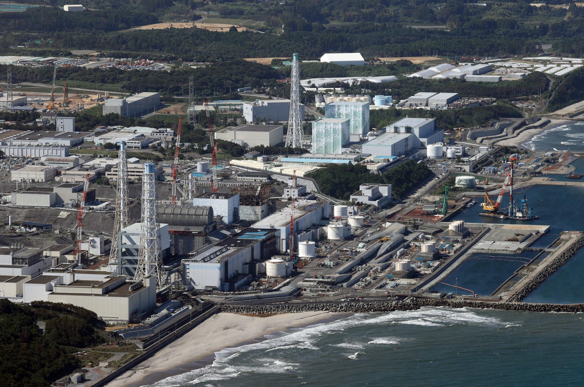 An aerial picture of the Fukushima Daiichi nuclear power plant in Okuma, Fukushima Prefecture, Japan, 24 August 2023. EFE-EPA/JIJI PRESS JAPAN OUT EDITORIAL USE ONLY
