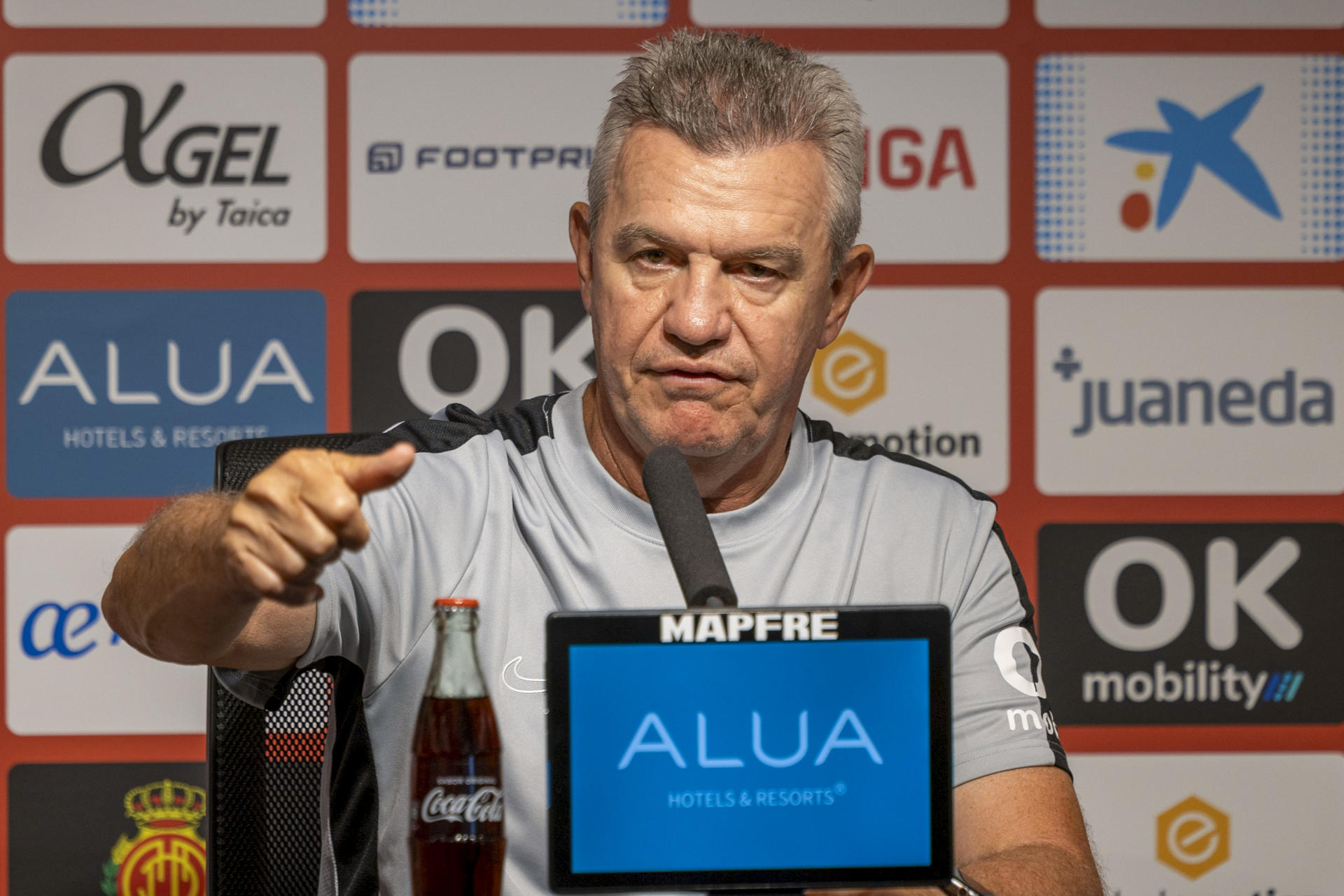 Javier Aguirre, entrenador del Real Mallorca. EFE/CATI CLADERA
