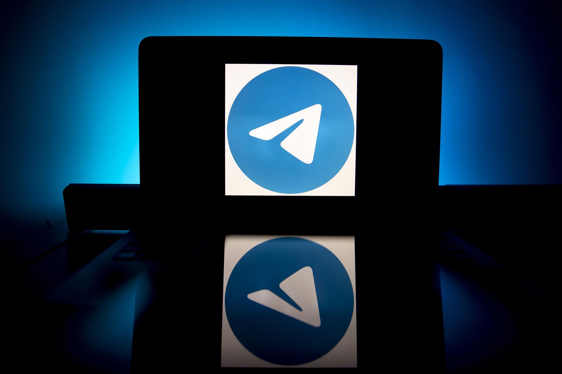 A photo illustration shows the logo of social media messaging application Telegram on a computer screen, in Paris, France, 27 January 2021. EFE-EPA FILE/IAN LANGSDON
