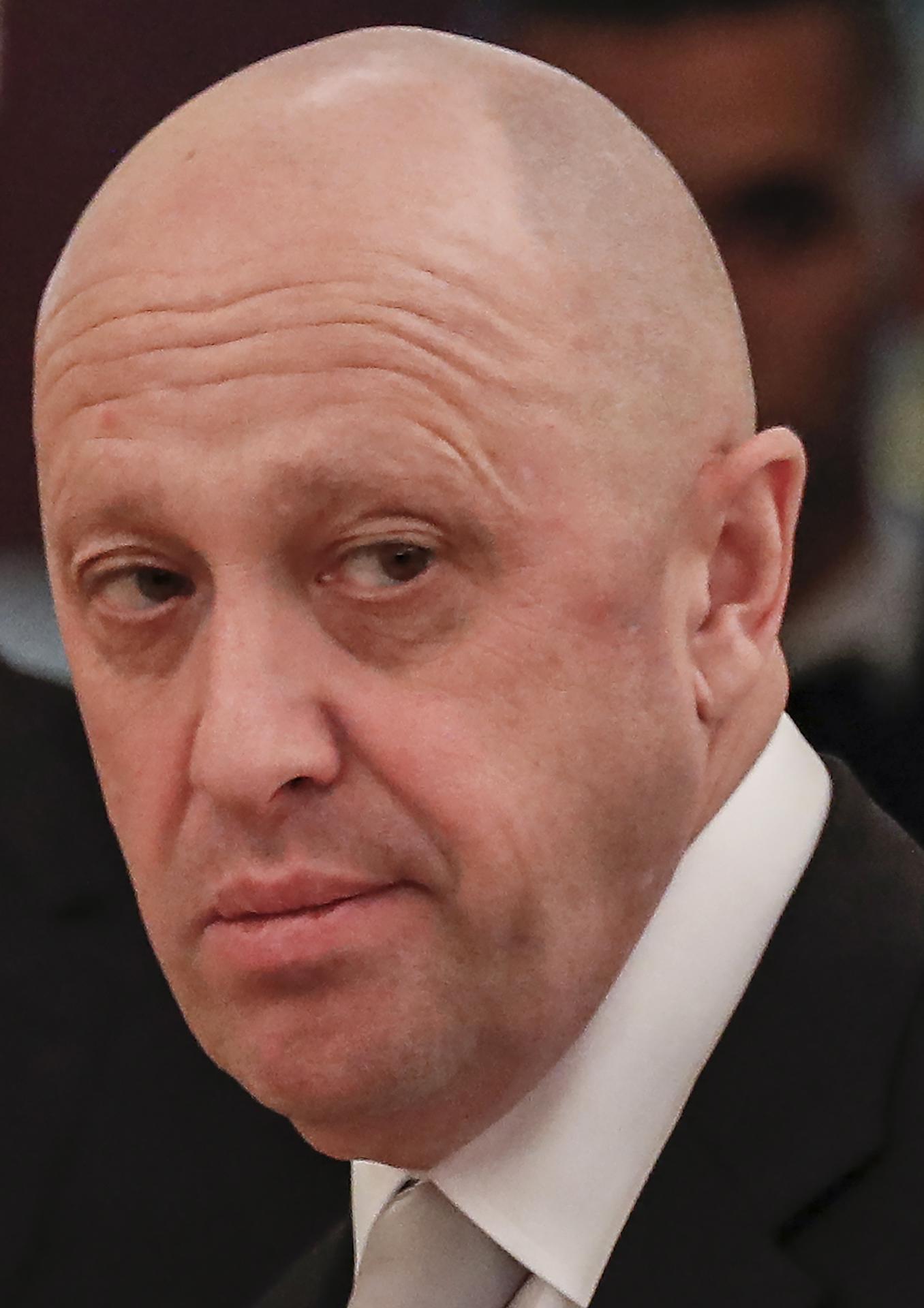 (FILE) Russian businessman Yevgeny Prigozhin prior to a meeting with business leaders at the Kremlin in Moscow, Russia, 04 July 2017 (issued 23 August 2023). EFE/EPA/SERGEI ILNITSKY/POOL