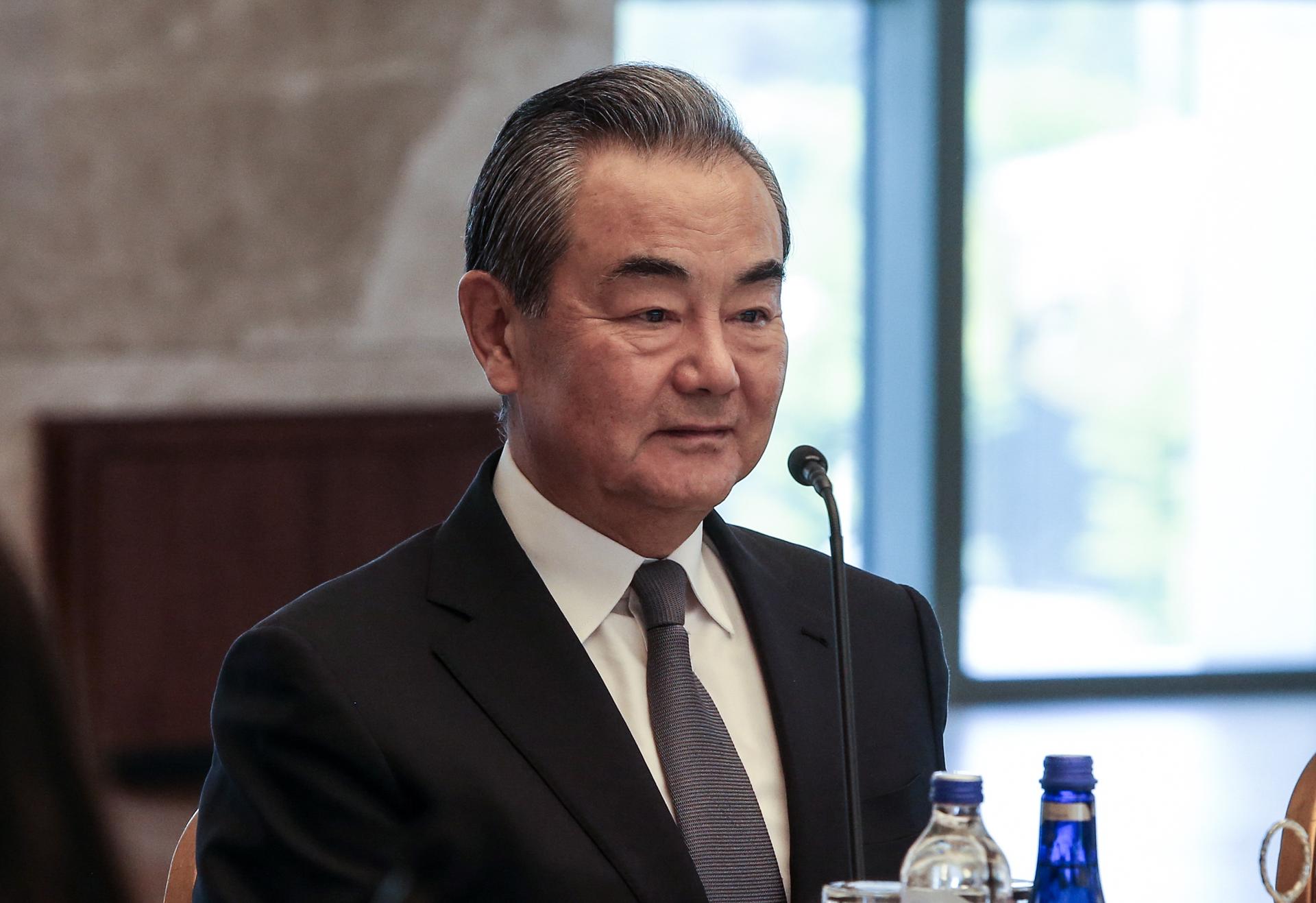 China's newly appointed Foreign Minister Wang Yi attending a meeting with his Turkish counterpart in Ankara, Turkey, 26 July 2023. EFE/EPA/FILE/STRINGER