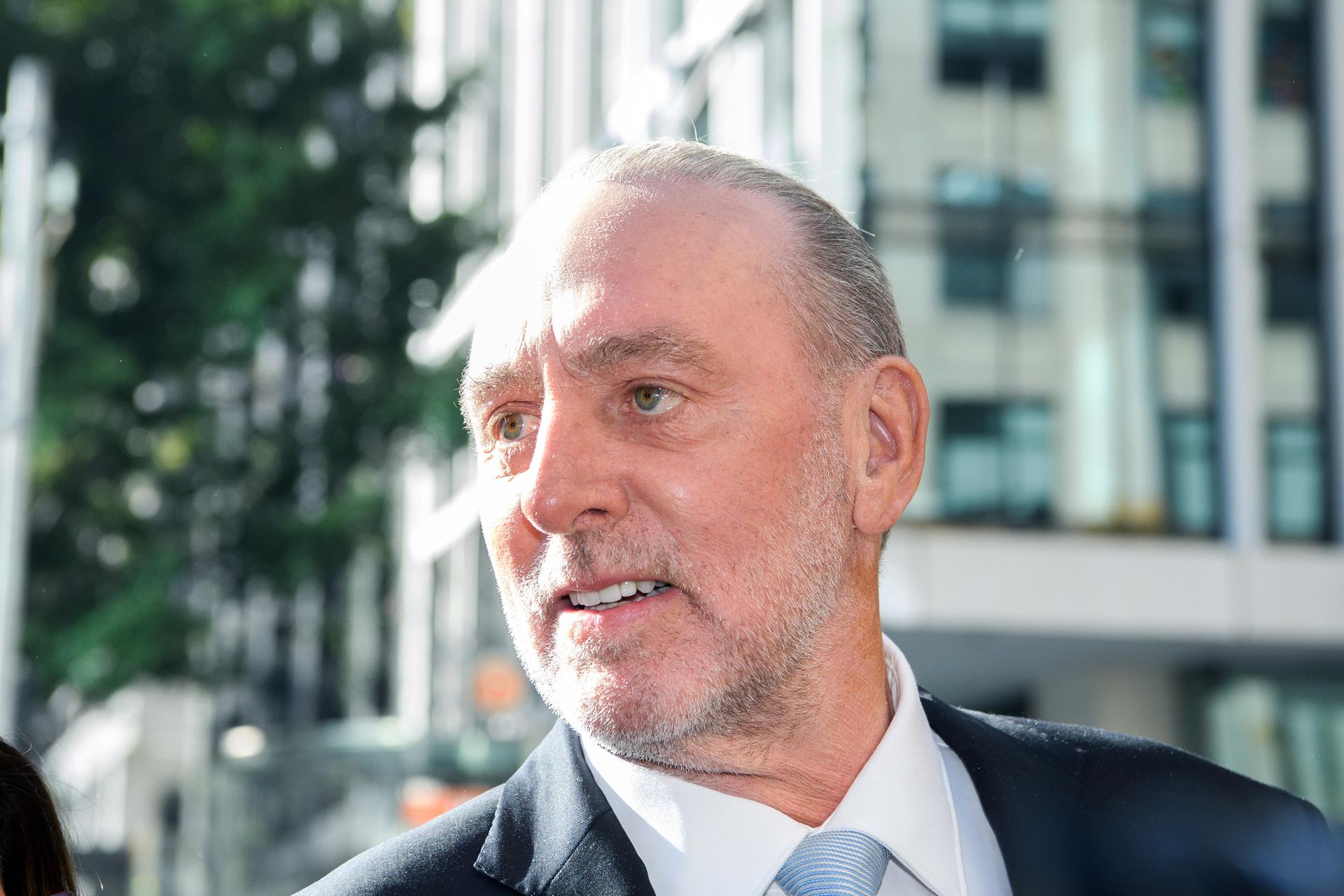 Brian Houston, Hillsong founder and pastor arrives at the Downing Centre Local Court in Sydney, Australia, 17 August 2023. EFE-EPA/BIANCA DE MARCHI AUSTRALIA AND NEW ZEALAND OUT
