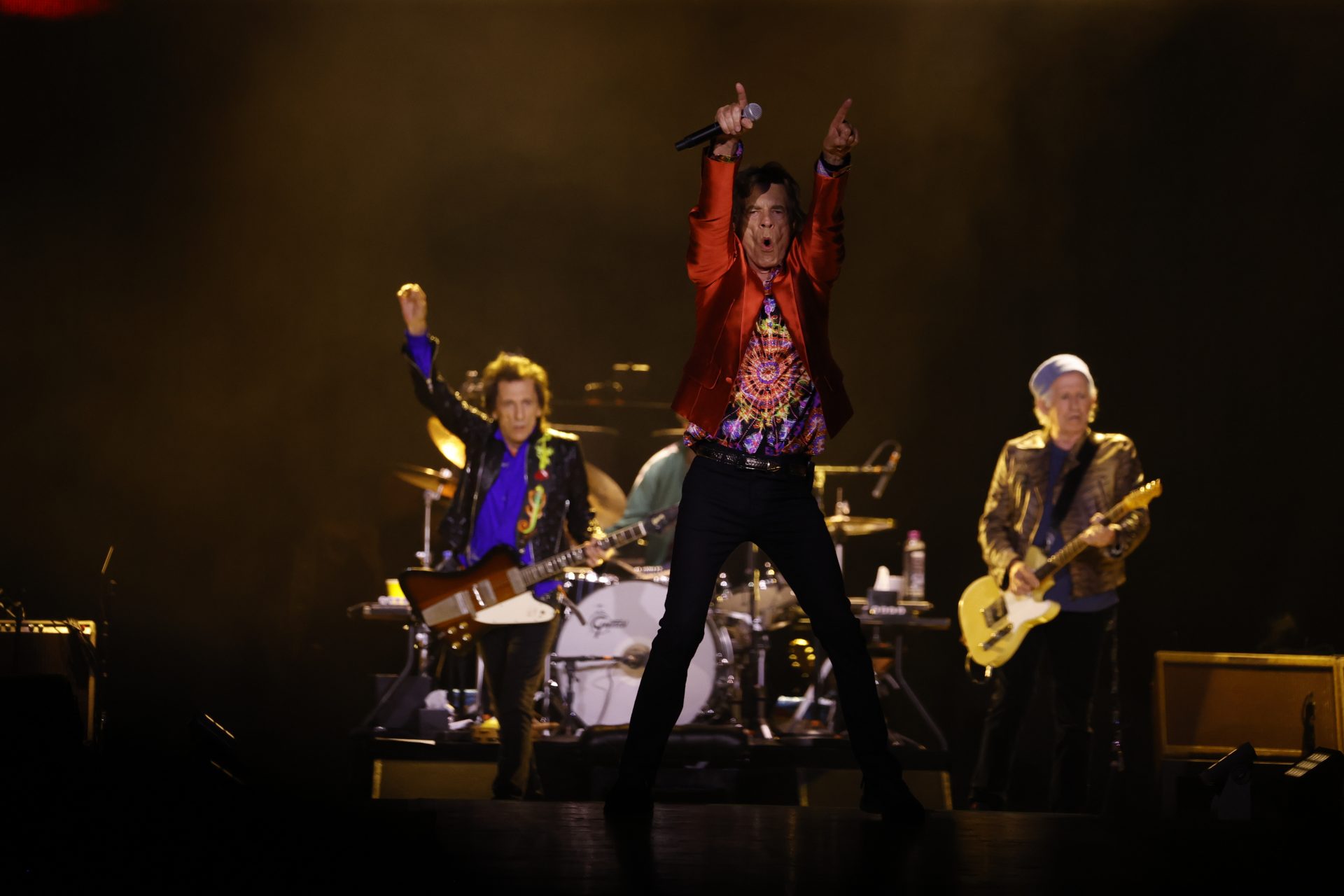 Los Rolling Stones durante un concierto ofrecido en Madrid.