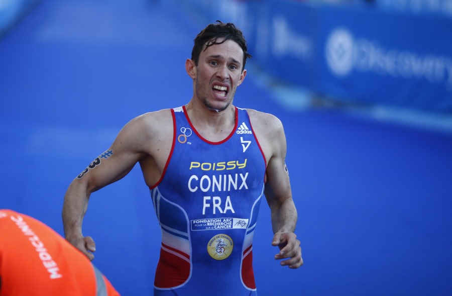 El deportista francés Dorian Coninx, que se ha convertido en el nuevo campeón del mundo de triatlón.