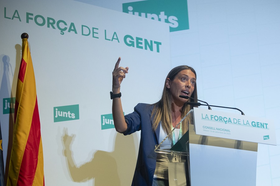 La portavoz en el Congreso de JXCAT, Miriam Nogueras