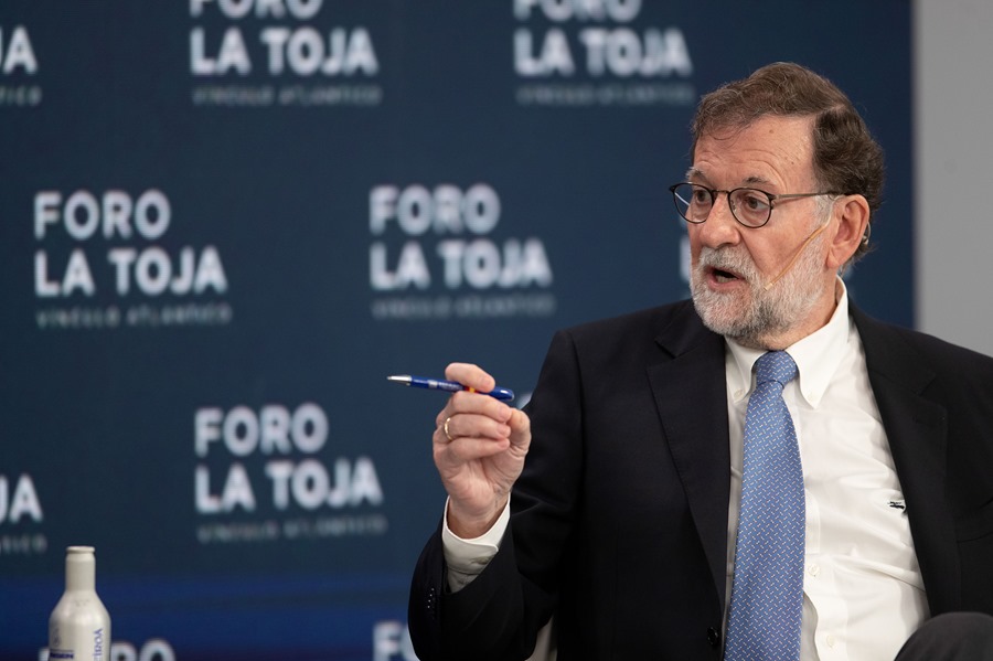El expresidente del gobierno Mariano Rajoy participa este viernes en el Foro La Toja Vínculo Atlántico, en el que ha dicho que la amnistía le pone "muy nervioso".
