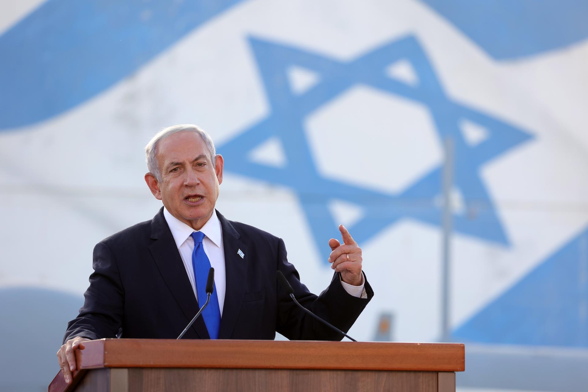 El primer ministro de Israel, Benjamín Netanyahu, en una fotografía de archivo. EFE/Abir Sultan