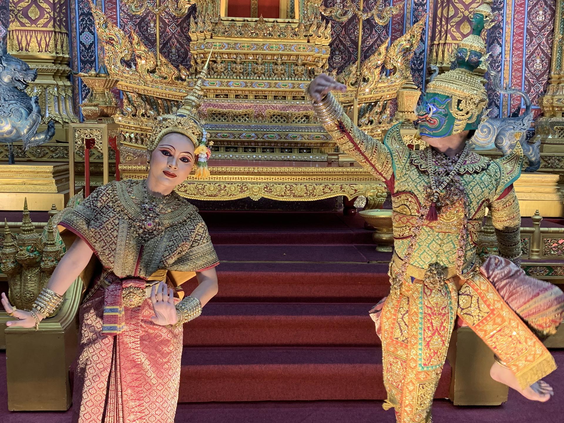 Khon dancers in Ayutthaya, Thailand, on Sep. 13, 2023 EFE/Nayara Batschke
