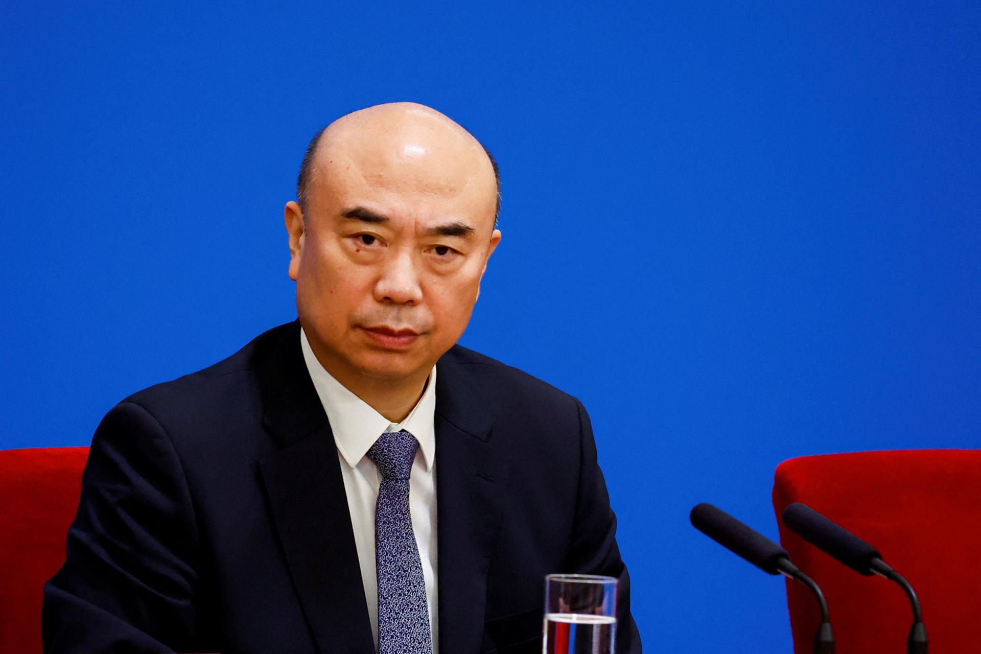 Chinese Vice Premier Liu Guozhong attends a news conference following the closing session of the National People's Congress (NPC), at the Great Hall of the People, in Beijing, China, 13 March 2023. EFE-EPA FILE/FLORENCE LO / POOL