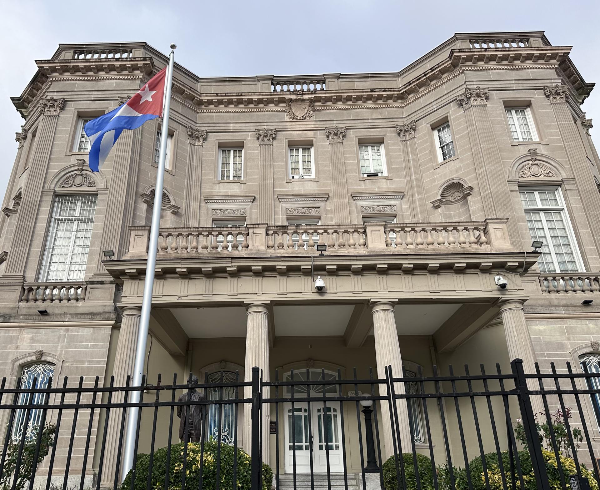 View of the Embassy of Cuba in the United States, in Washington, D.C, USA, 25 September 2023. EFE/ Octavio Guzmán