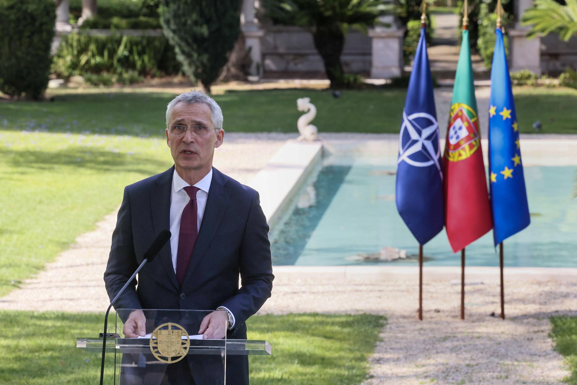 A file picture shows NATO Secretary General Jens Stoltenberg in Lisbon, Portugal. EFE/EPA/FILE/MANUEL DE ALMEIDA