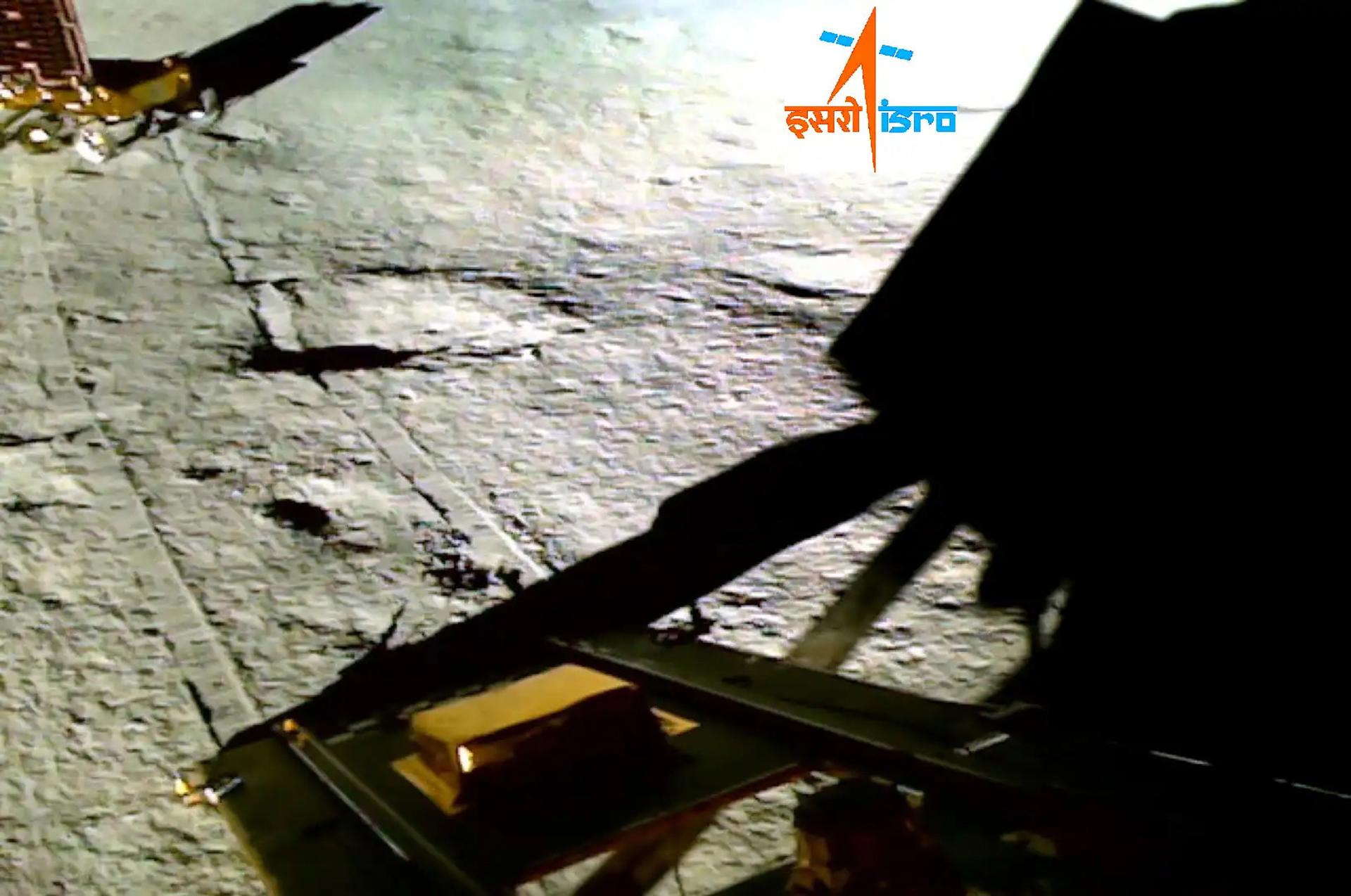 A handout photo made available on 29 August 2023 by the Indian Space Research Organisation (ISRO) shows the Rover of India's Chandrayaan-3 lunar mission retracing its path and safely heading in a new direction, on the Moon. EFE/EPA/FILE/ISRO HANDOUT BEST QUALITY AVAILABLE HANDOUT EDITORIAL USE ONLY/NO SALES