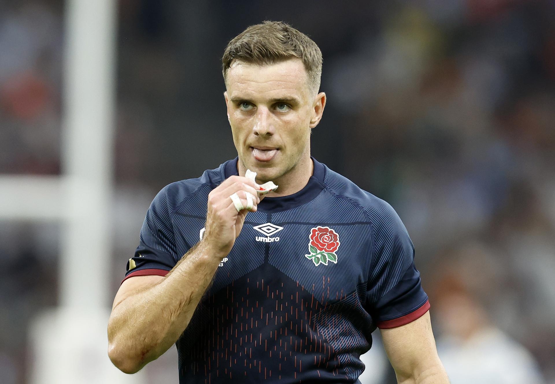 England's George Ford during the Rugby World Cup 2023 Pool D between England and Argentina, in Marseille, southern France, 09 September 2023. EFE-EPA/SEBASTIEN NOGIER