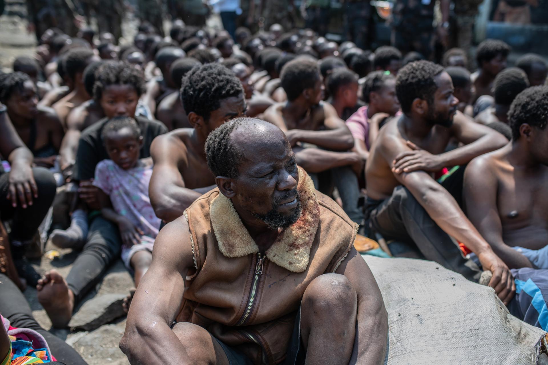 Wazalendo protesters are detained after a banned rally in Goma, North Kivu Province, Democratic Republic of Congo, 30 August 2023. EFE-EPA/KASEREKA MOISE
