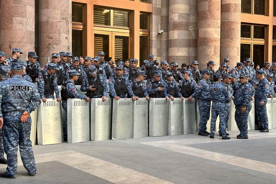 Manifestación en Ereván