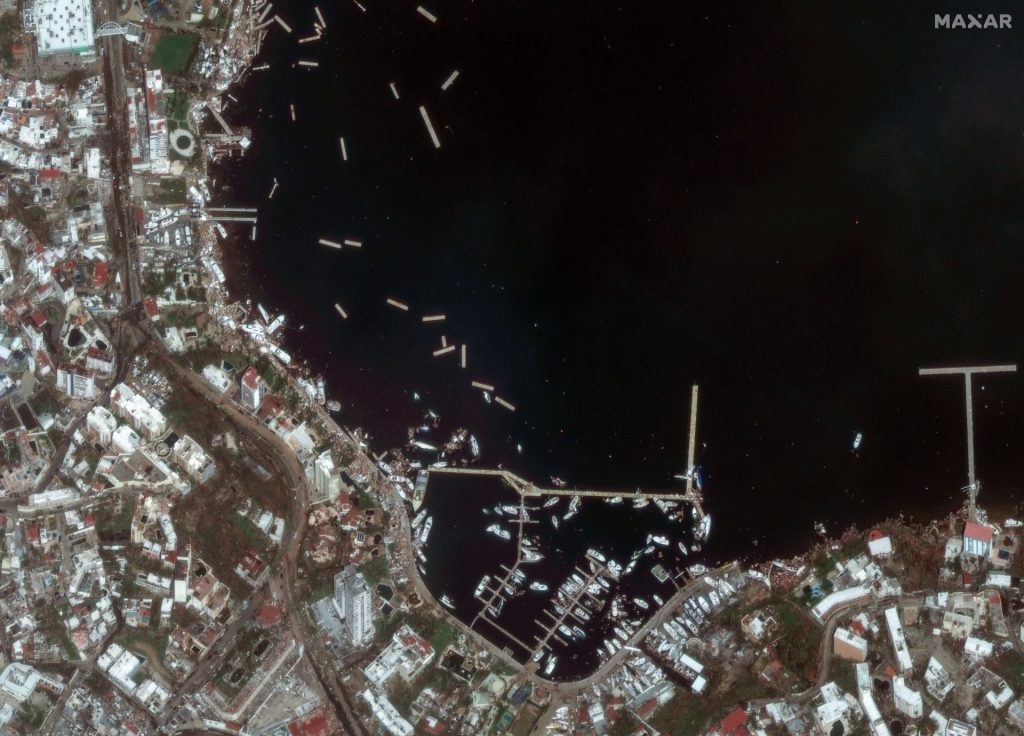 Fotografía satelital cedida, el 26 de octubre de 2023, por Maxar Technologies que muestra los daños causados por el huracán Otis en Acapulco, México. EFE/ Maxar Technologies